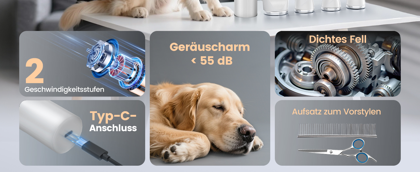 Набір 4 в 1 для догляду за собаками: машинка для стрижки, триммер для лап, точилка для кігтів, для собак та котів