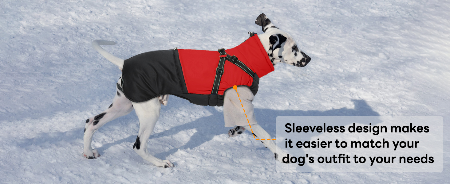 Зимовий одяг для собак маленьких порід: теплий жилет, водонепроникна куртка, червоний (M)