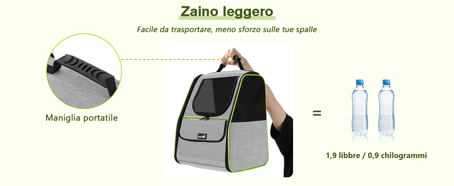 Рюкзак для кота Pecute з сітчастим вікном, чорний, до 6 кг