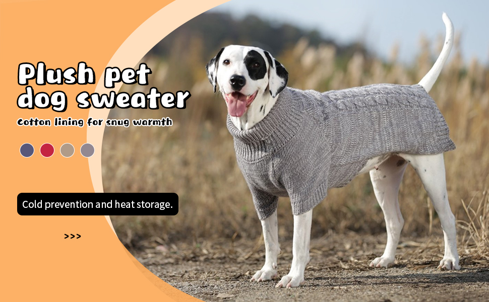 Теплий в'язаний пуловер для собак та котів (S, блакитний)