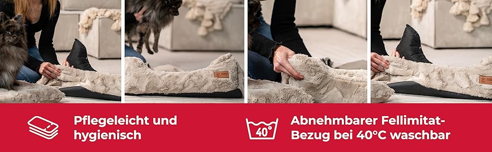 Ортопедичне ліжко для собак Shadow Deluxe S (60x75 см) з Memory Foam – Зручне, з антиковзким покриттям, миється – Німецька якість