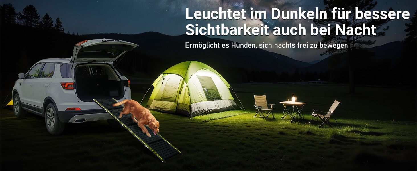 Рампа для собак FASRIOU 180x50 см, розкладна, для великих собак до 70 кг, з антиковзким покриттям, для авто, SUV, вантажівки