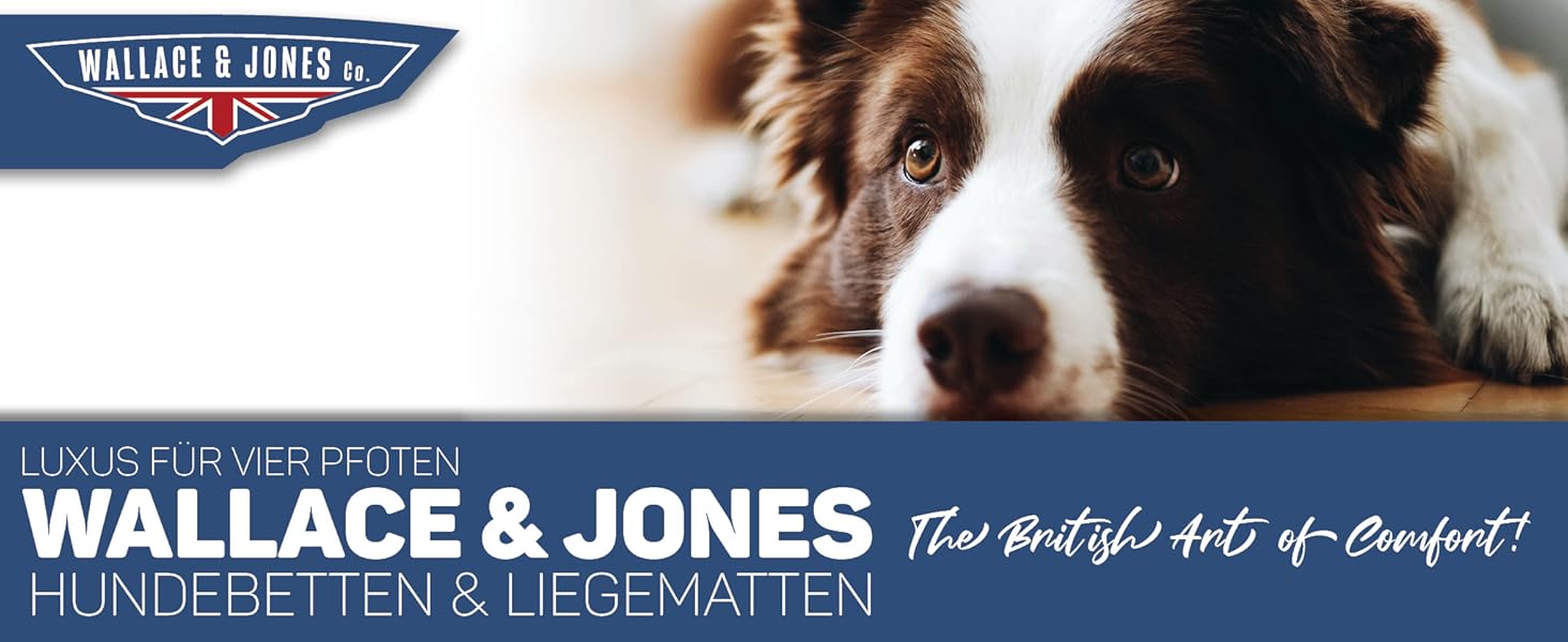 Кругле ліжко для собак Wallace & Jones Grace - зручний лежак для собак середніх порід | М'яке ліжко з бортиками, неслизьке | Колір коричнево-бежевий | Розмір M | 60 x 60 x 18 см