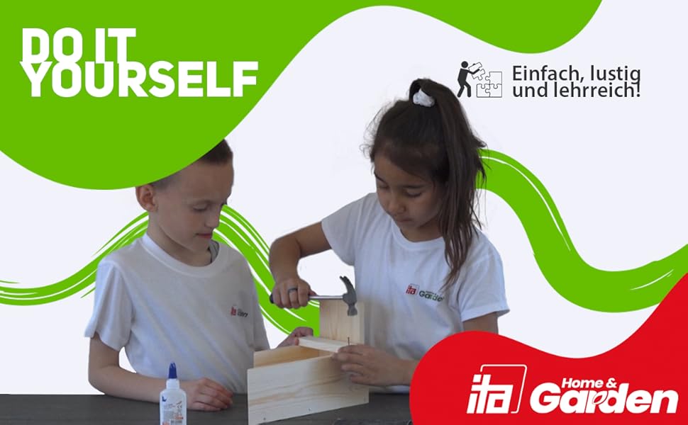 ITA DIY годівниця для птахів з набору для збирання та розмальовування FlybyFeeder - Комплект для рукоділля для дітей