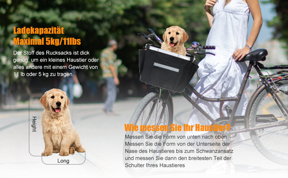 Фарбований кошик на кермо велосипеда Lixada з алюмінію (35 x 25 x 5 см)