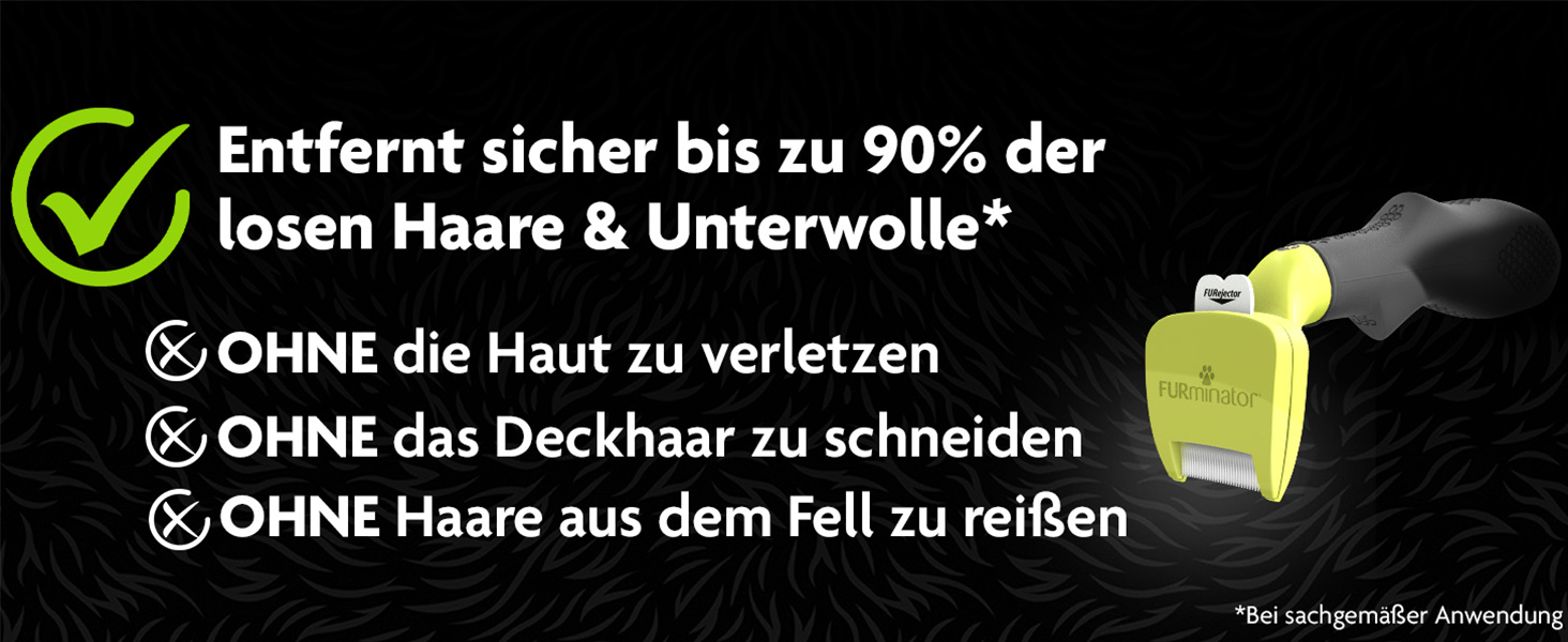 FURminator для собак XS, довга шерсть: щітка для видалення підшерстка, версія 2.0