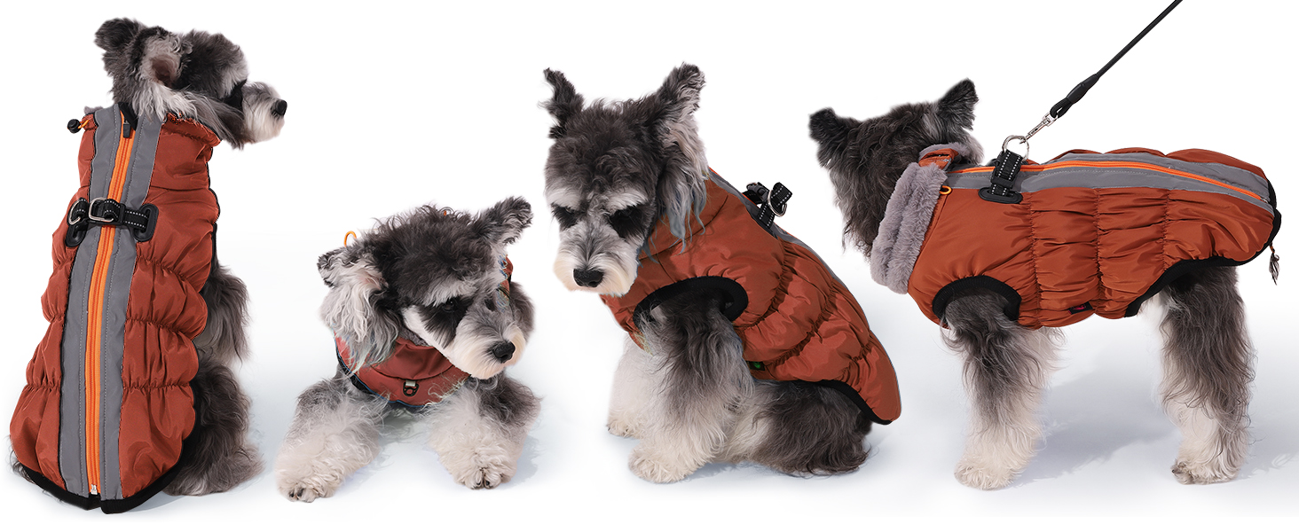 Водонепроникний зимовий теплий одяг для собак Savlot: куртка, жилет для маленьких, середніх та великих собак (3XL, коричневий)