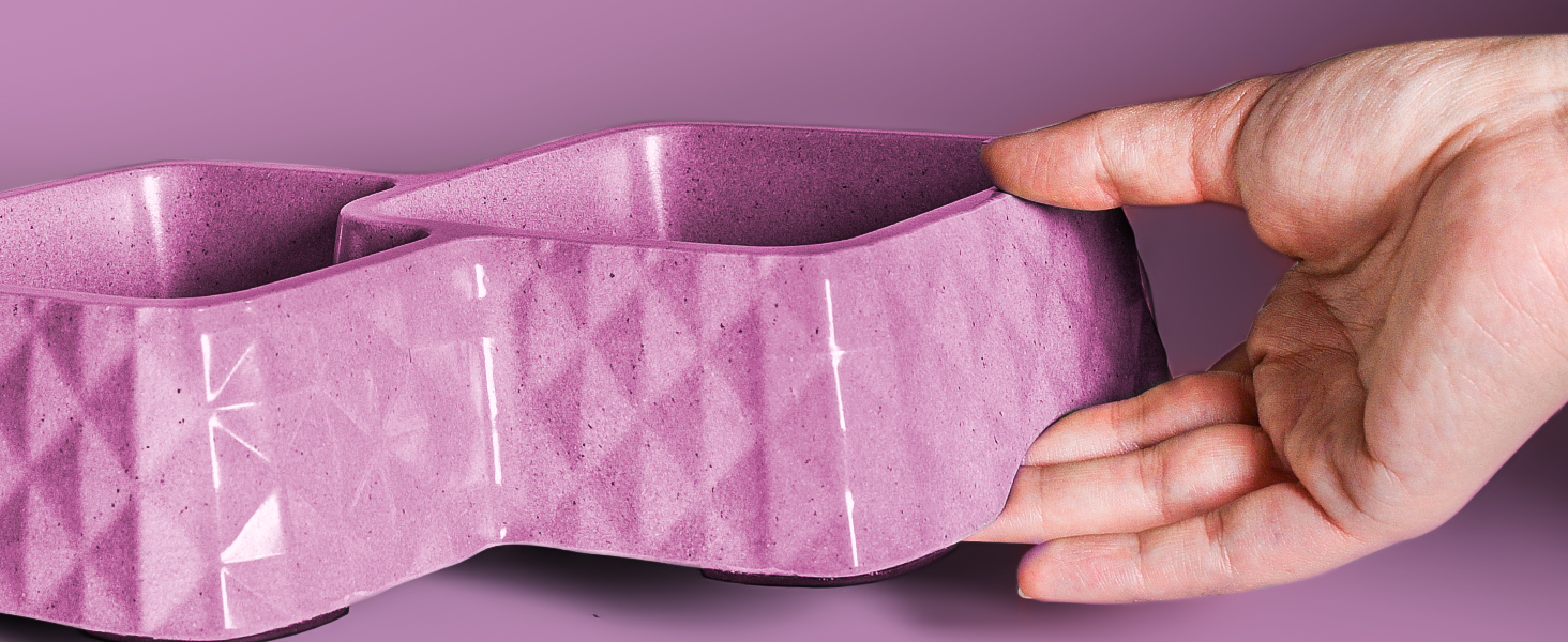 Подвійний миска для котів та маленьких собак ne&no® з бамбука, неслизька, до 400г корму та 350мл води, м'ятного кольору