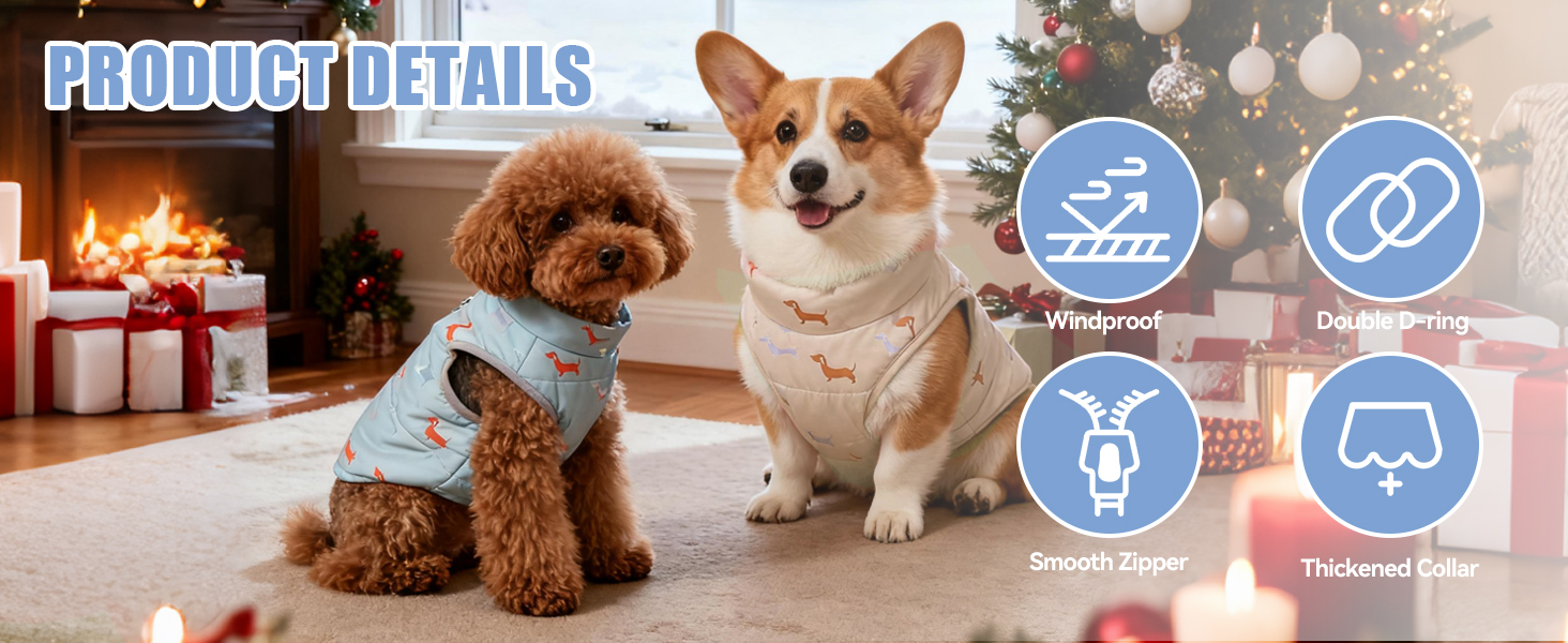 Теплий зимовий одяг для собак: куртка для маленьких собак, вітронепроникний жилет з отвором для шлейки, водонепроникний, для чихуахуа, такси, сірий, блакитний, XXS