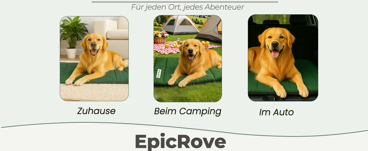Килимок для собак у подорож – водовідштовхувальний, неслизький та пральний, 110х68 см. Килимок для собак на вулицю, у машину та в подорожі (Зелений)