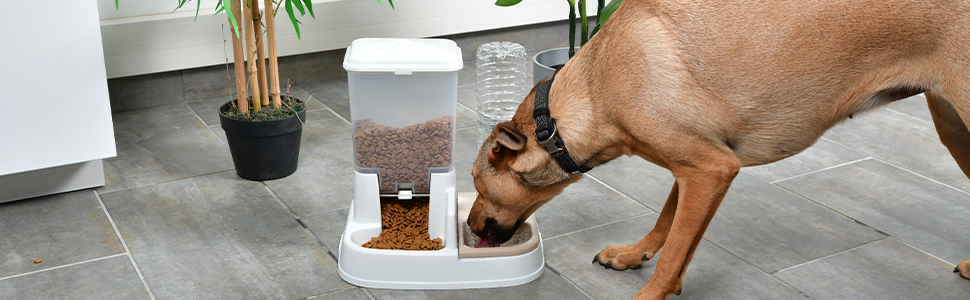 Підвищена годівниця для собак Iris Ohyama PEF-L, 2 шт. у наборі, розкладні, для здорового травлення, L29 x B57 x H31 см