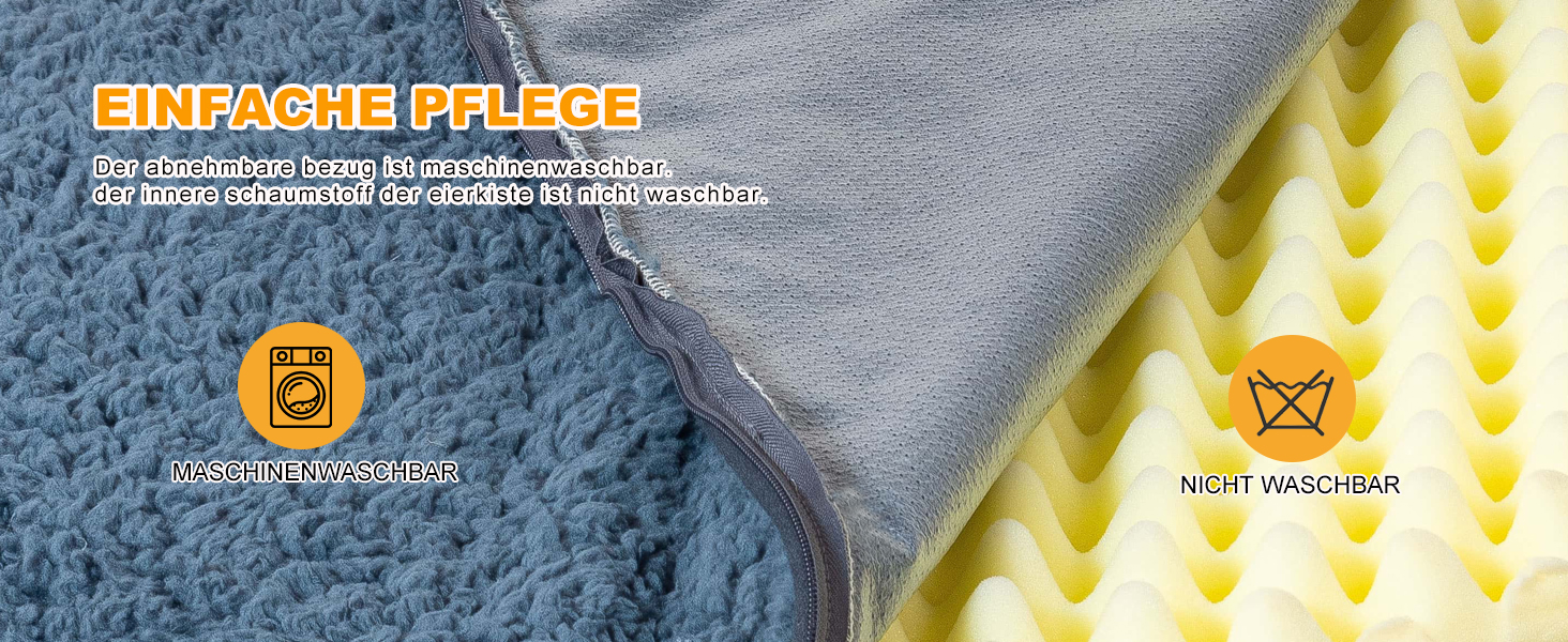 Килимок для собак Joyelf середнього розміру, 76 x 51 x 7.5 см, водонепроникний, знімний, для собак маленьких та середніх порід