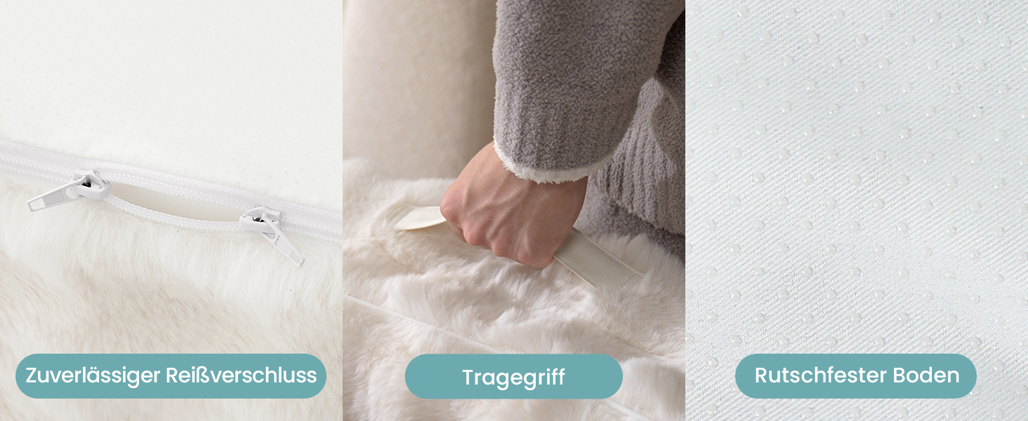 Ортопедичне ліжко для собак з штучного хутра, великі породи, C-подібне ліжко XL сірого кольору Tie-Dye, м'яке, тепле, з водонепроникним покриттям, антиковзаюче, з високощільним пінополіуретаном, миється