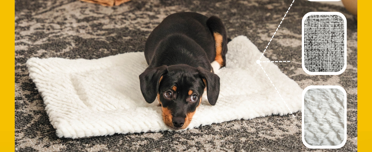 Килимок-підстилка для собак та котів Lionto, теплий, з підкладкою, 75x55 см, сірий. Миючий, з м'якою та зносостійкою стороною, для захисту від холоду.