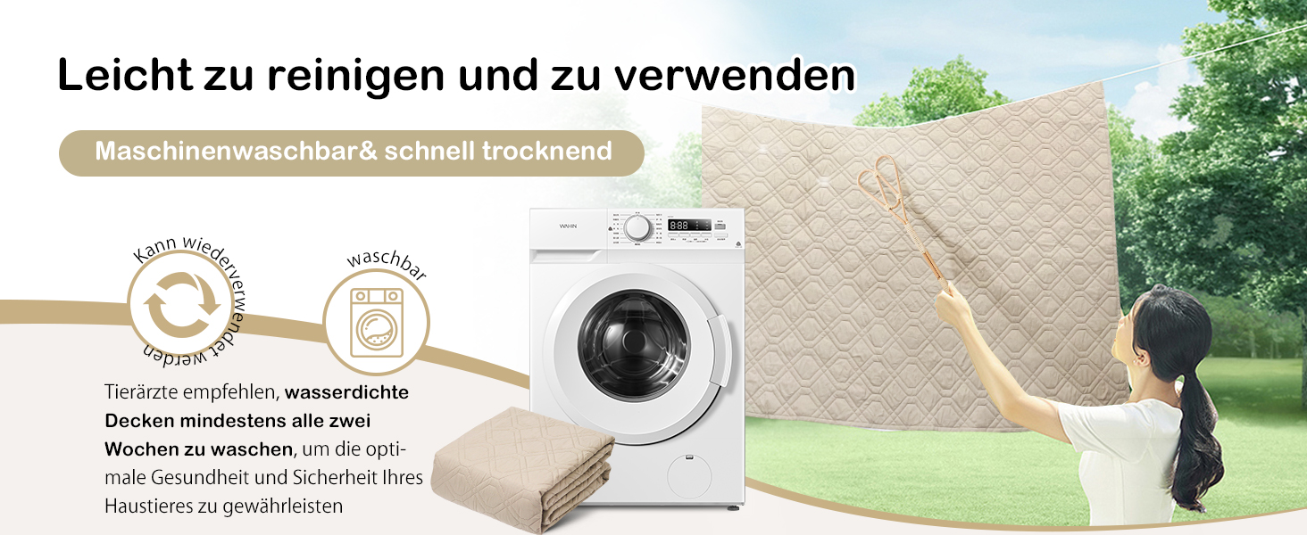 Водонепроникний килимок для собак GYURO - двосторонній, м'який, 97 x 190 см (Хакі) - для великих і маленьких собак, захист дивану, ліжка, авто, придатний для прання