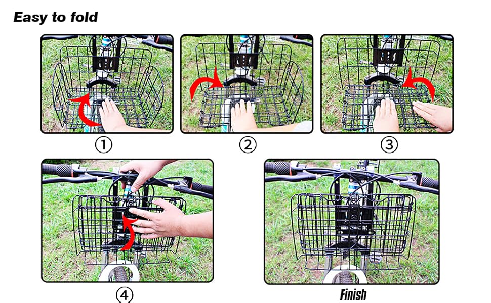 Складна корзина для велосипеда Spesh з нейлоновим внутрішнім мішком. Знімне дротяне плетіння, вантажопідйомність до 20 кг