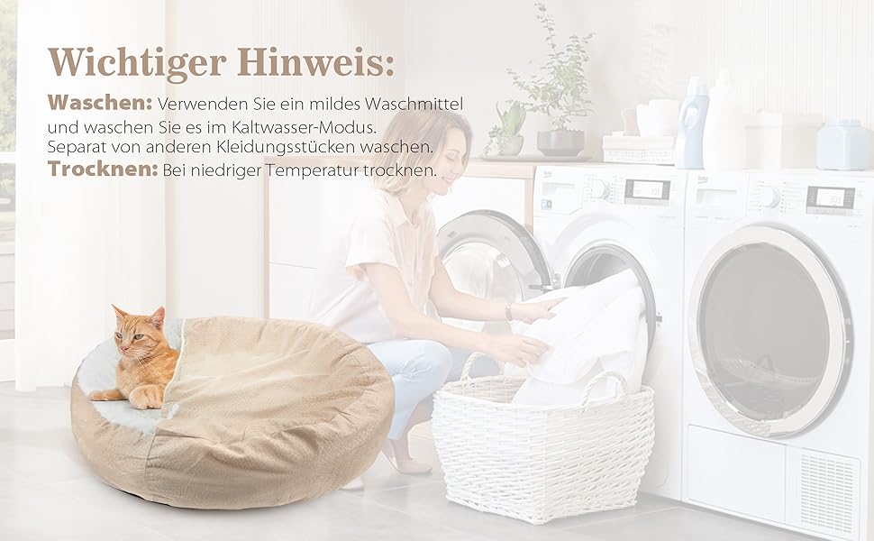 Кругле ліжко для собак та котів, плюшеве, Ø 60 см, до 12 кг, бежеве