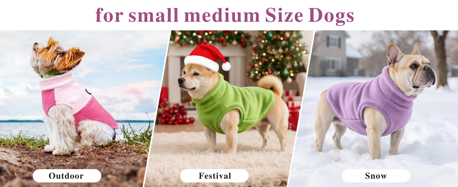 Теплий зимовий одяг для собак: куртка, пуловер, худі, комбінезон з флісу для малих, середніх та великих собак XS-XXL (зелений, S)