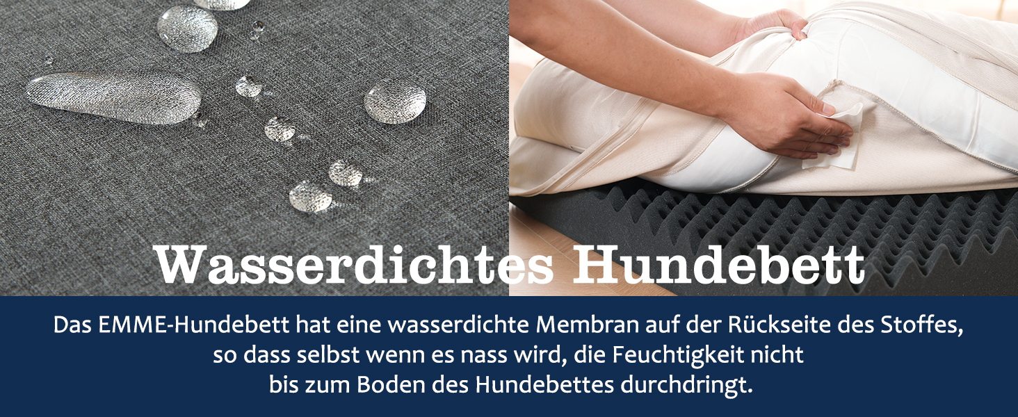 Ортопедичне ліжко для собак XL, 111x86x25 см, Memory Foam, водовідштовхувальне, сірого кольору