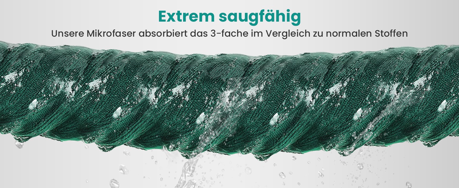 Рушник для собак PETTOM, мікрофібра, швидковисихаючий, для великих собак (M, зелений)