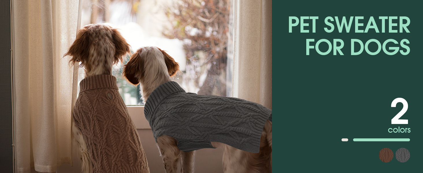 Теплий пуловер для собак Kuoser, пуловер для маленьких, середніх та великих собак, флісовий пуловер для собак, сірий колір, розмір XL (обхват грудей 62 см)