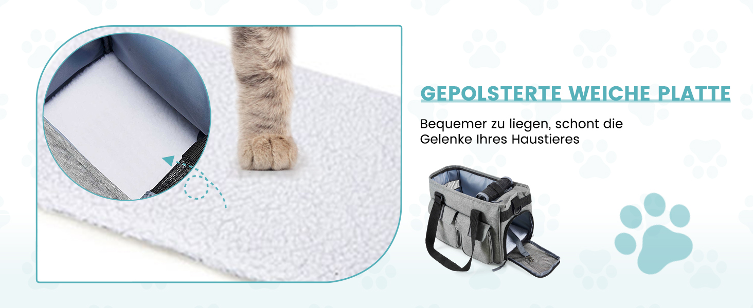 Транспортна переноска для котів та собак Happy Hachi, складана, з регульованим плечовим ременем, з м'якою оббивкою, для авіаперельотів, туристична переноска