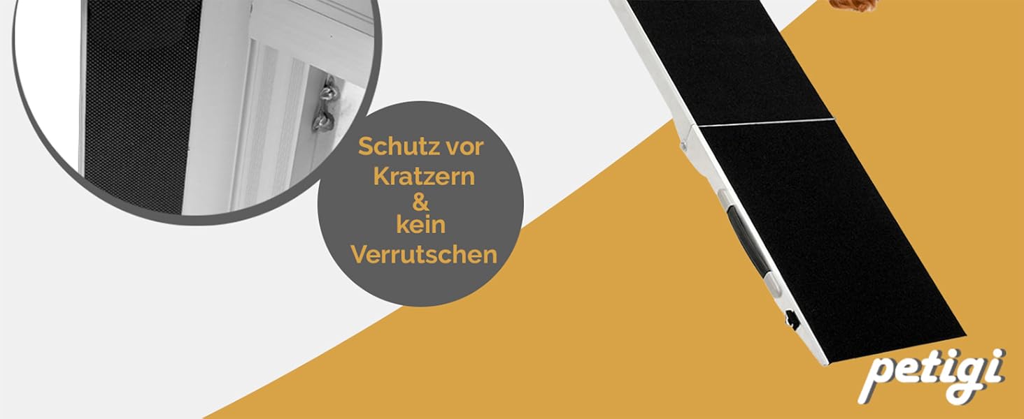 Рампа для собак Petigi: пандус у багажник авто, складна, алюмінієва, різні довжини (122 см)
