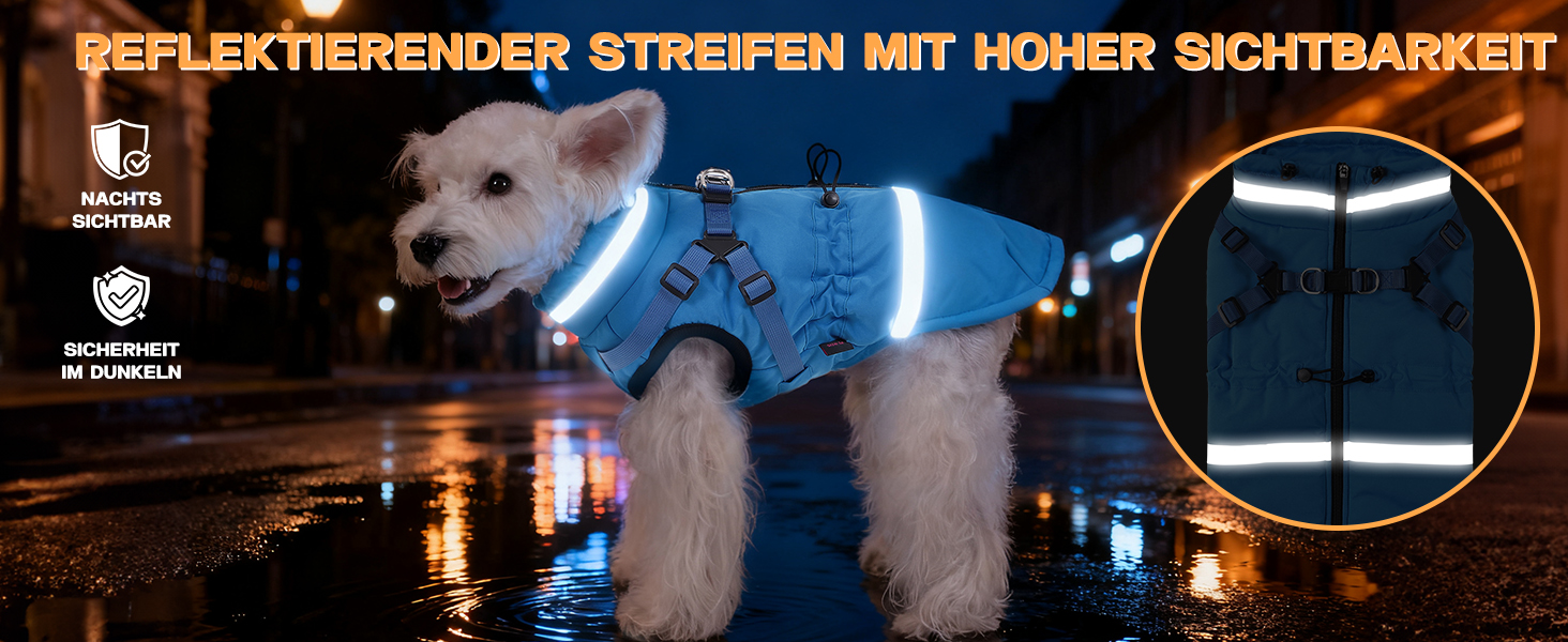 Водонепроникний зимовий одяг для собак та котів Poseca, червоний, XS