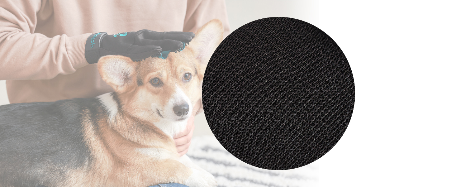 Рукавички для догляду за шерстю COOLJOB, рукавички-щітка для миття тварин, делікатна рукавичка з функцією видалення ковтунів, рукавички для видалення шерсті котів, собак, коней, кроликів (розмір M-L)