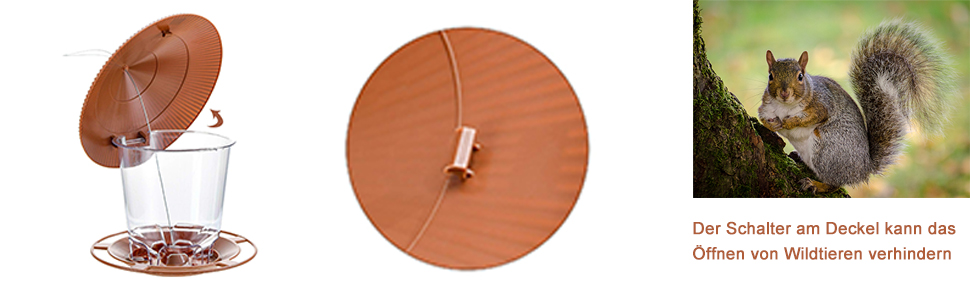 Годівниця для птахів SANOTO: підвісна, захищена від негоди, для балкона та саду