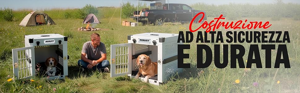 Міцна переносна переноска для собак, складана, для всіх порід – легка алюмінієва переноска з посиленими кутами | Сумка-переноска для собак, для дому, автомобіля, подорожей та авіаперельотів (Білий, L)