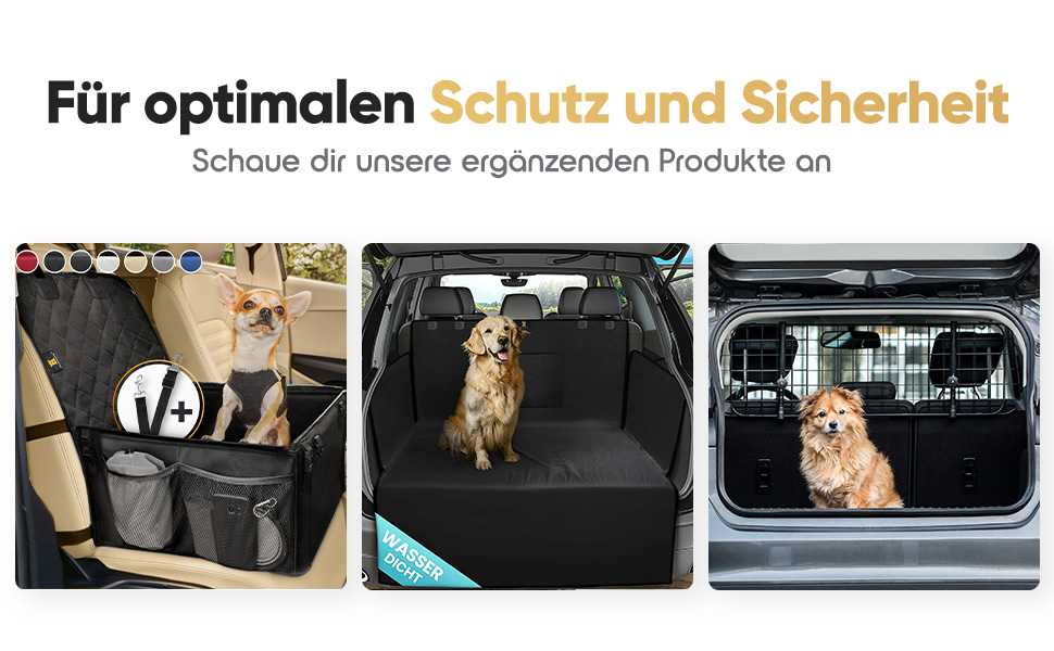 Захисна автомобільна накидка для собак HELDENWERK: водовідштовхувальна, стійка до подряпин, універсальна, з боковим захистом та оглядовим вікном