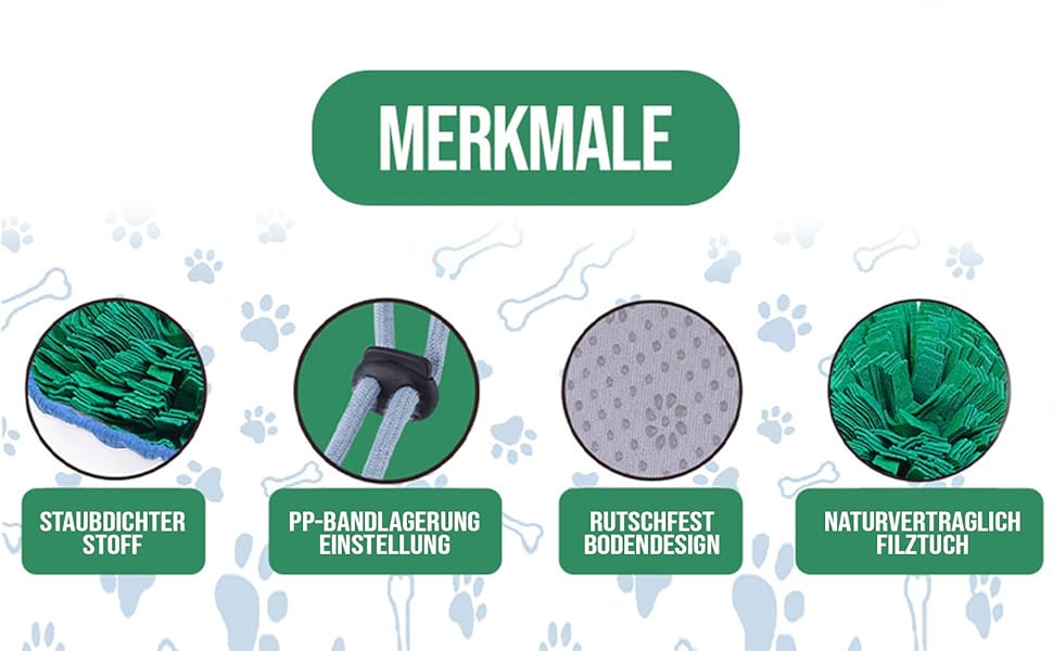 PET ARENA килимок для нюхання собак - інтелектуальна іграшка для собак, зелений, регульований розмір, миється