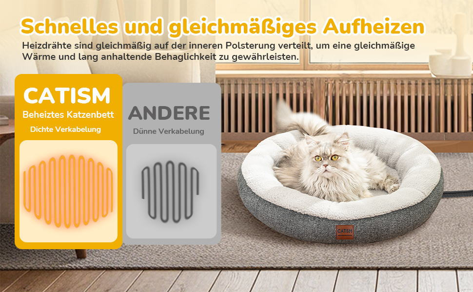 CATISM Гамак для котів, обертається на 360°, лежанка, гамак-ліжко, кошик для сну, сірий, до 20 кг