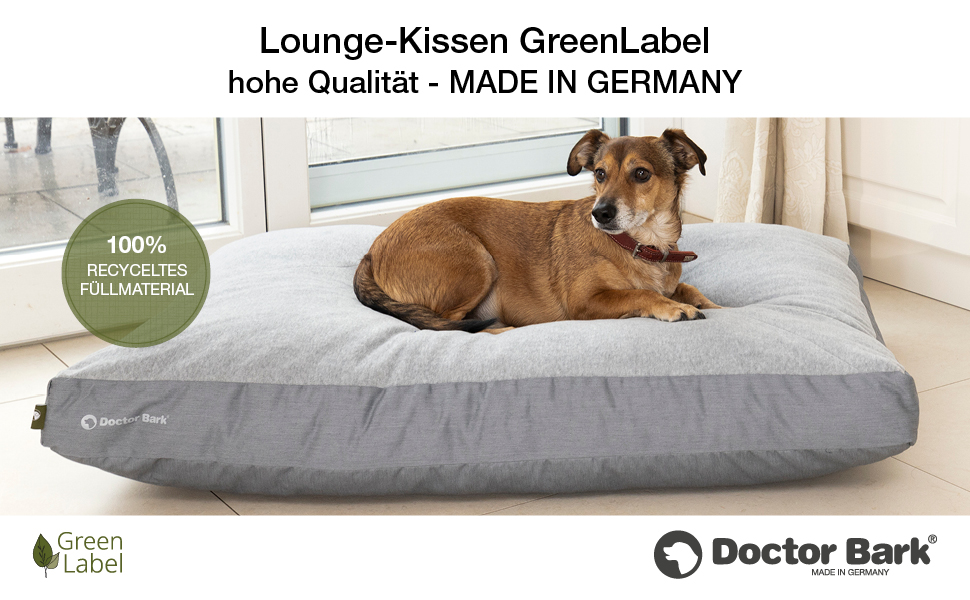 Килимок для собак середніх порід GreenLabel - м'який, пухнастий, миючий (100x72 см, світло-сірий)