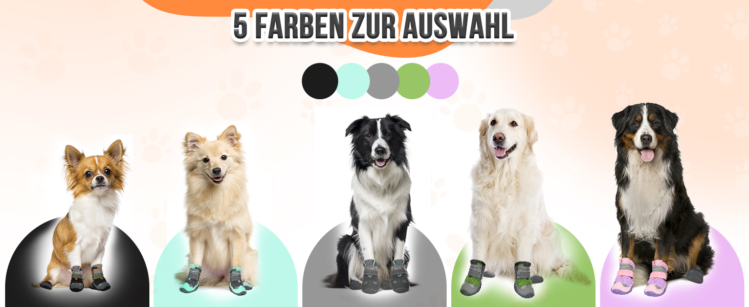Зручні собачі черевики для захисту лап, 2 шт. - дихаючі, з антиковзкою підошвою та світловідбиваючим кріпленням. Підходять для собак маленьких, середніх та великих порід. Ідеально для спорту та прогулянок на відкритому повітрі (Чорний, розмір 8). Ширина лапи 7.1-7.6 см