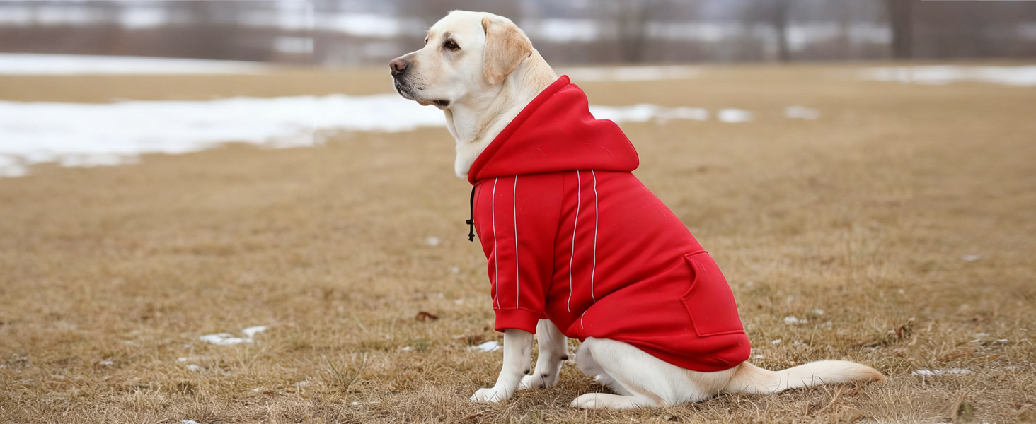 Теплий зимовий пуловер для собак ASENKU з флісу з відбиваючими смугами для маленьких собак XS, толстовка для собак з капюшоном та кишенями, куртка для собак з отвором для шлейки, м'яка та дихаюча зимова одяг для собак XS чорного кольору