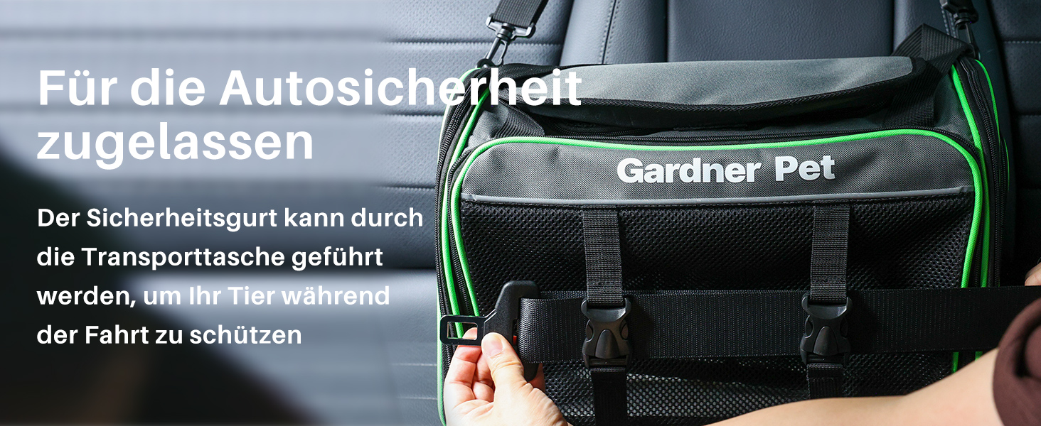 Транспортна переноска для котів та маленьких собак Gardner Pet, складана, з регульованим об'ємом, дихаюча, з плечовим ременем, BPA-free, M Basic