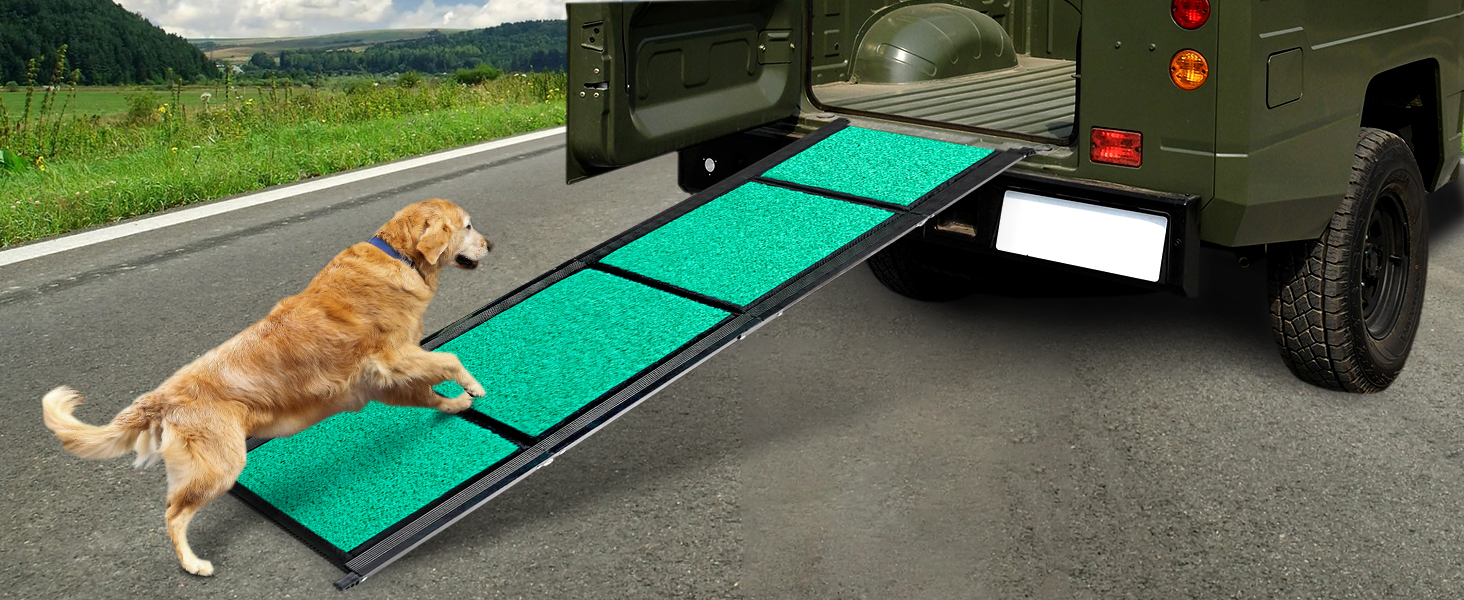 Рампа для собак у машину, складана, 180 см, антиковзаюча поверхня, для великих собак (до 100 кг), SUV та позашляховиків