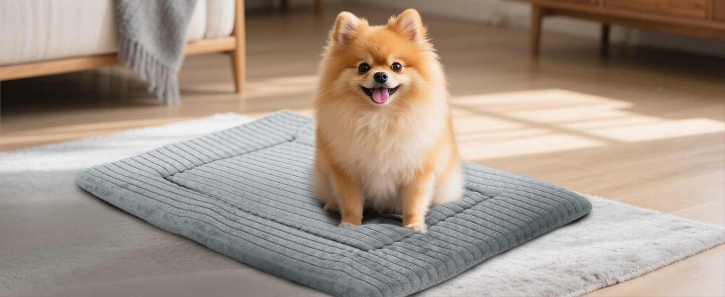 Килимок для собак, миючий, м'який, для маленьких, середніх та великих собак, сірий, 90x70 см (XZ016)