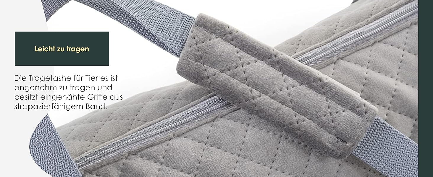 Сумочка для собак BOUTIQUE ZOO, переноска для цуценят - сіра, S (до 5 кг), L 34 x 22 x 26 см