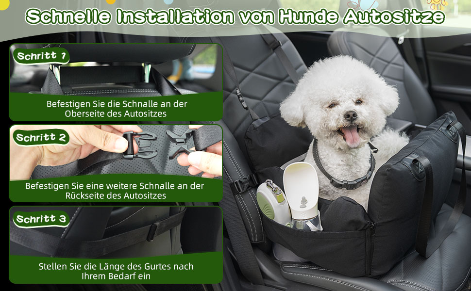 Автомобільний лежак для собак, знімний Airbag, сірий, водонепроникний, для собак до 15 кг, технічна тканина