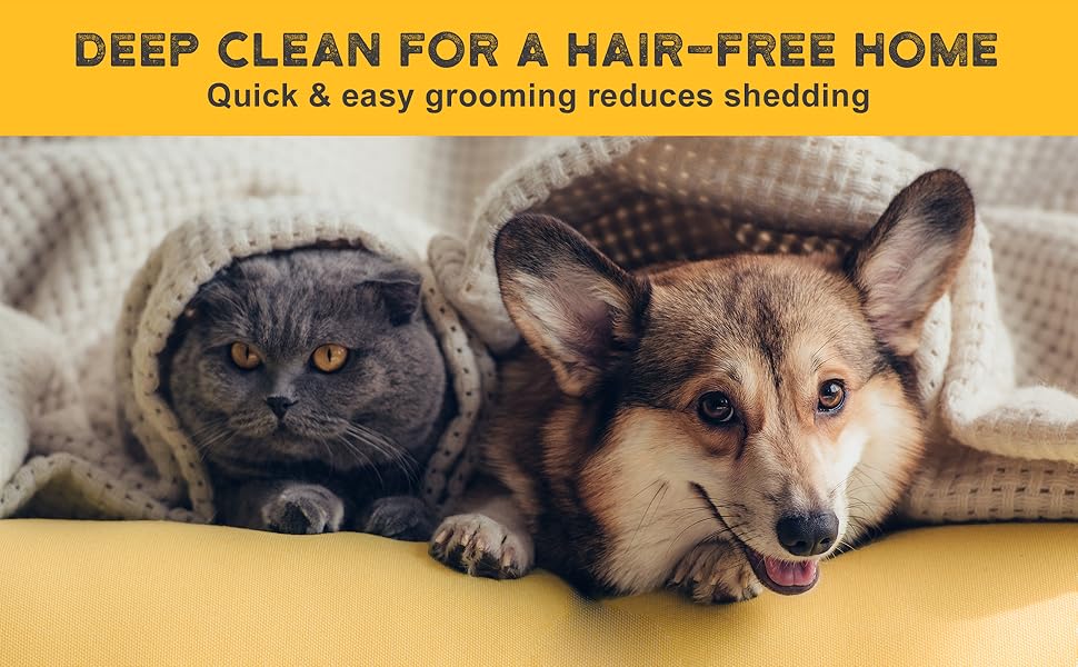 Рукавичка для видалення шерсті Pat Your Pet Tierhaarentferner - рукавичка для грумінгу котів, собак та коней, жовта