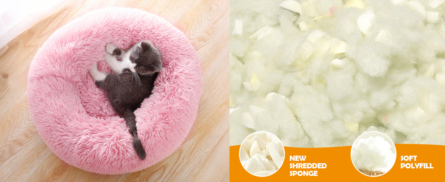 Крісло-ліжко для собак середніх та великих порід, котяче ліжко з плюшу, 70x70x20 см, рожеве