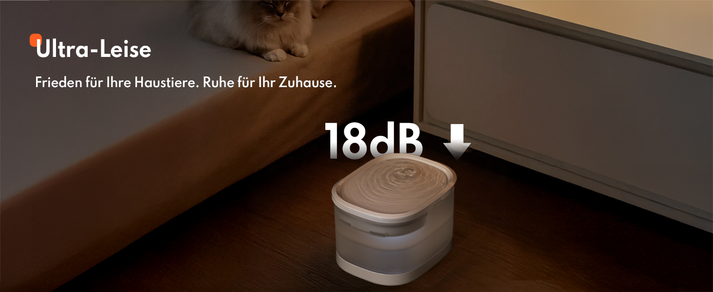 Фонтанчик для котів Homerunpet: тихий, 2.5л, бездротовий, з професійним фільтром, миється у посудомийній машині