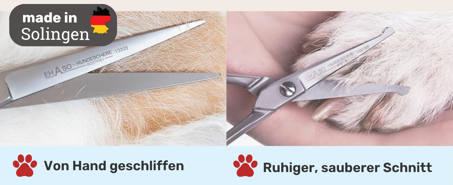 Професійна ножиця для грумінгу собак EHASO 22 зубчики, 17 см, чорний титан