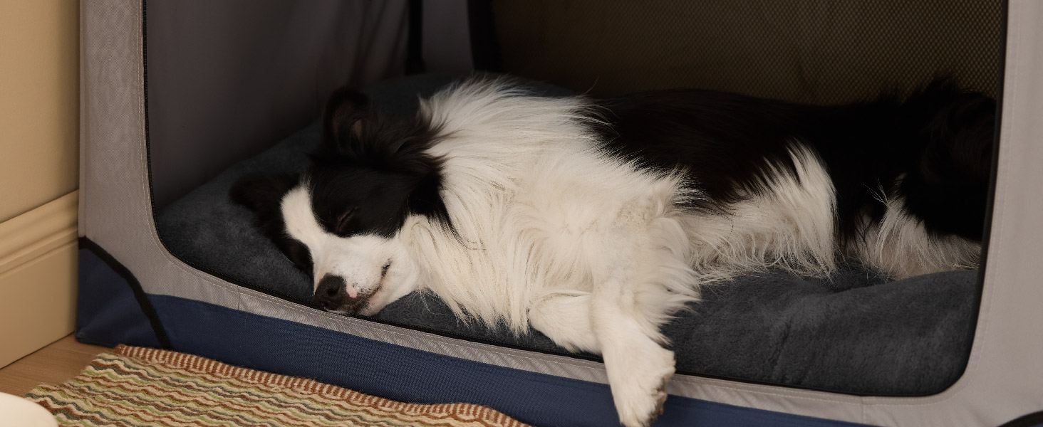 Килимок для собак BEDSURE XL - великий, сірий, 104x69x8 см. З антиковзким дном, для великих собак, з подушкою для заспокоєння.