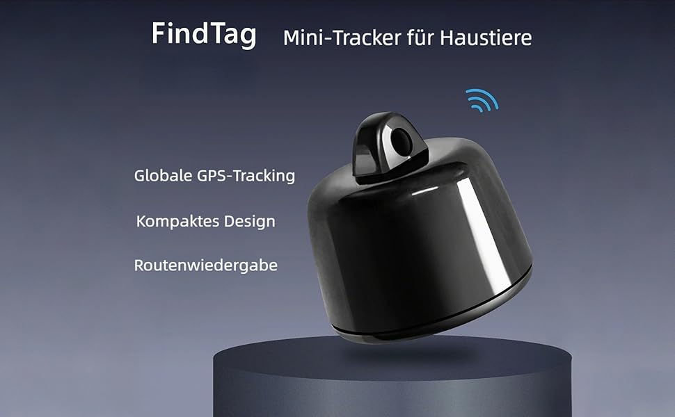 GPS трекер для тварин Mini Haustierortungsgerät: сумісний з iOS та Android, глобальна локація без підписки, для собак та котів, водонепроникний, легкий (3 шт.)