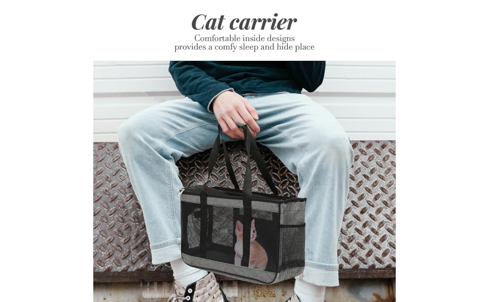 Транспортна сумка для тварин Cosmevivi: переноска для котів та собак, дихаюча, з оксфордської тканини