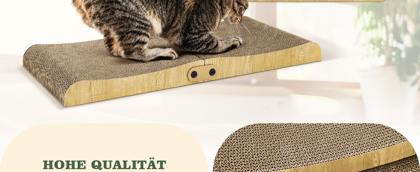 Котячий когтетоп Pawtasy на стіну та кут з іграшкою - когтеточка для котів